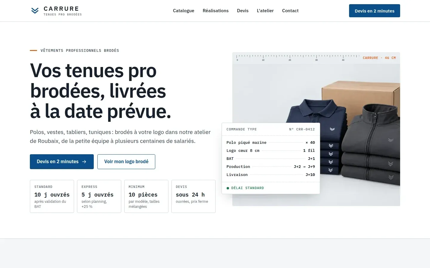 Démo : l’accueil du site de Carrure, atelier imaginé.